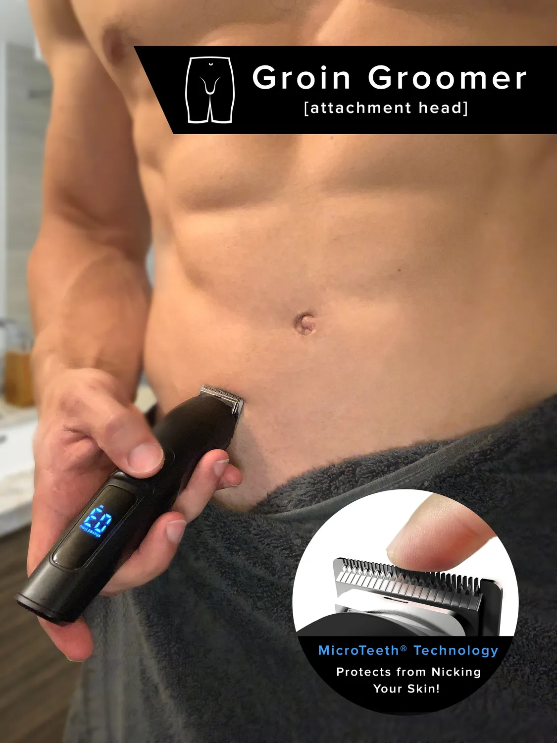BaKblade BodBarber trimmerkit 11-i-1 vattentålig