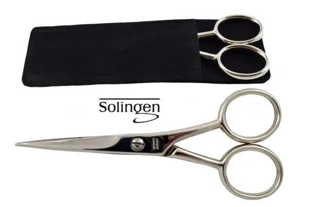 Dr. Dittmar Solingen skäggsax läderfodral 115 mm