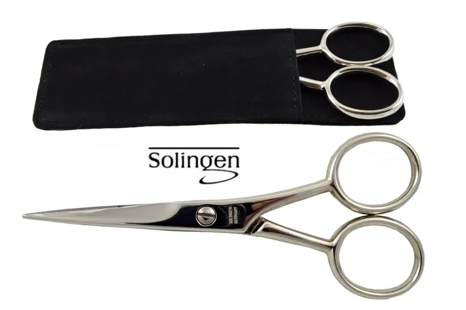 Dr. Dittmar Solingen skäggsax läderfodral 115 mm