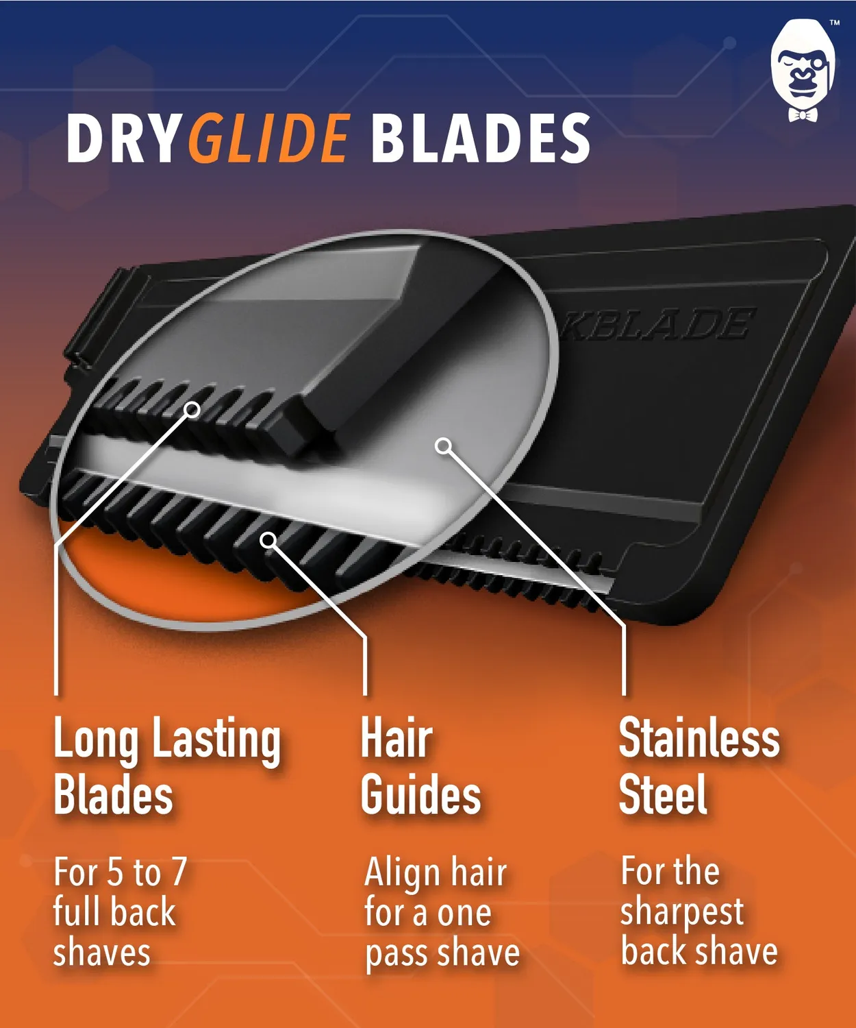BaKblade DryGlide rakblad 12-pack titan våt torr