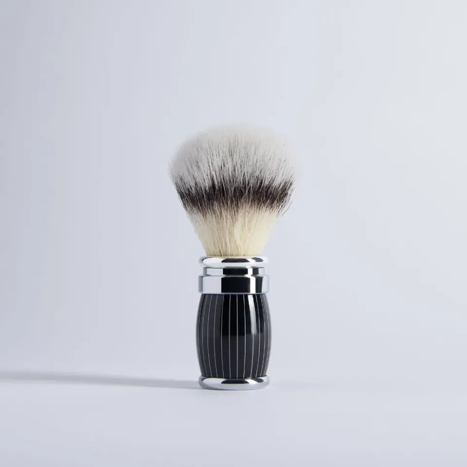 Plisson 1808 Rétro rakborste syntet stl 12 svart