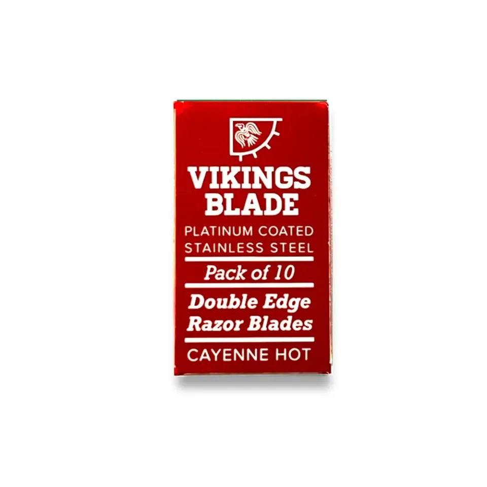 Vikings Blade Cayenne Hot rakblad 10-pack halvvassa