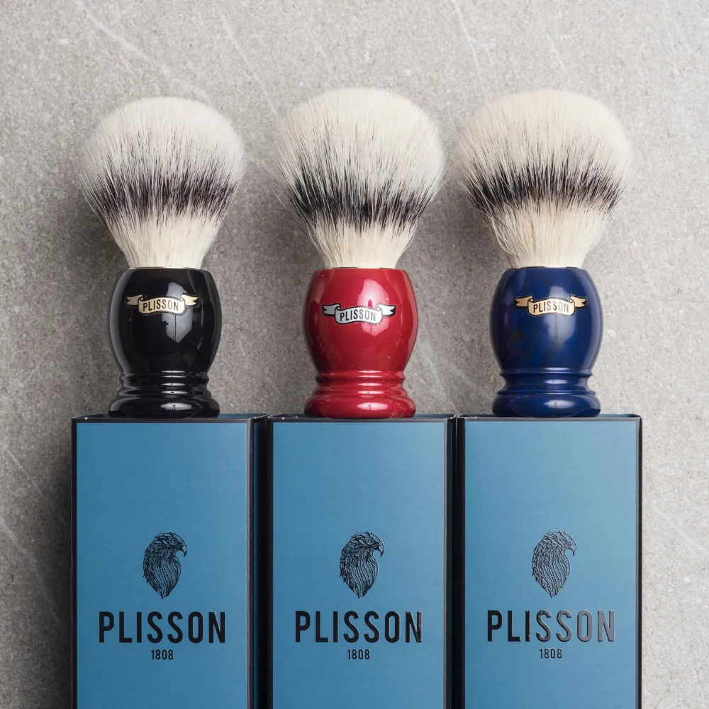 Plisson 1808 Original rakborste Lazuli syntet 12