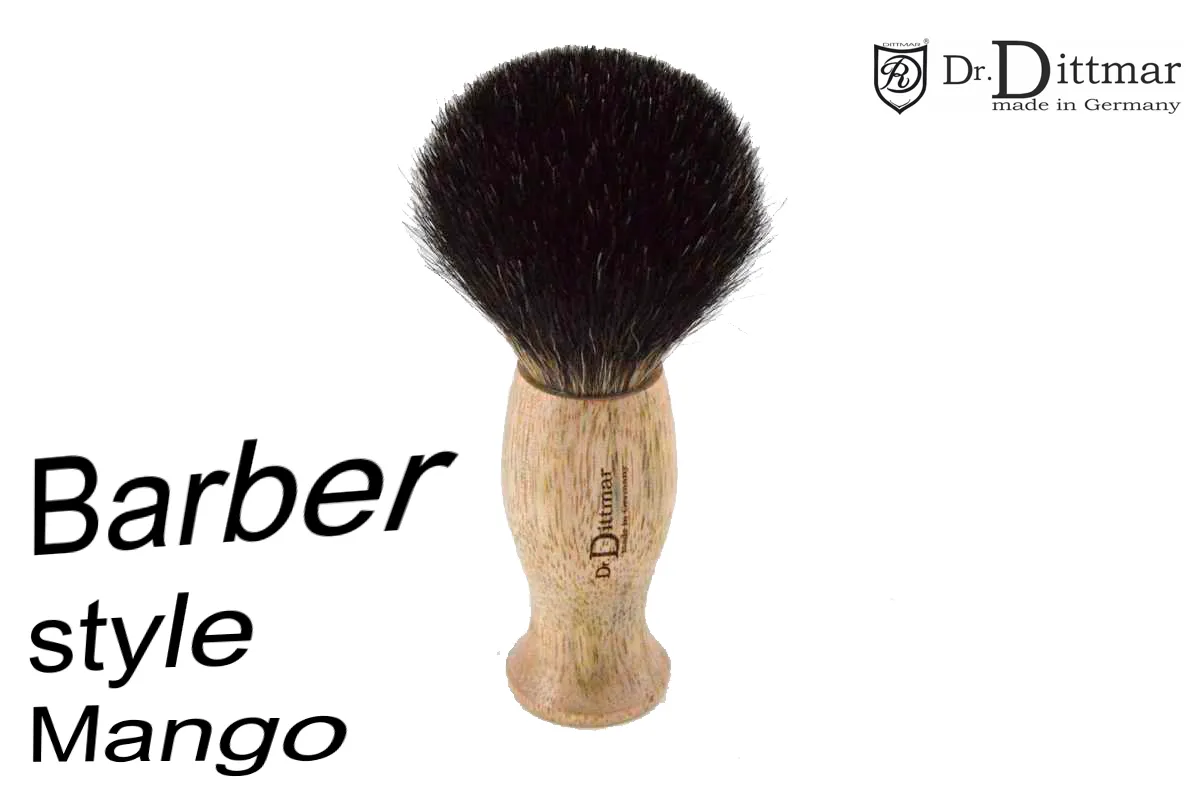 Dr. Dittmar Barber Style rakborste mangoträ silvertip