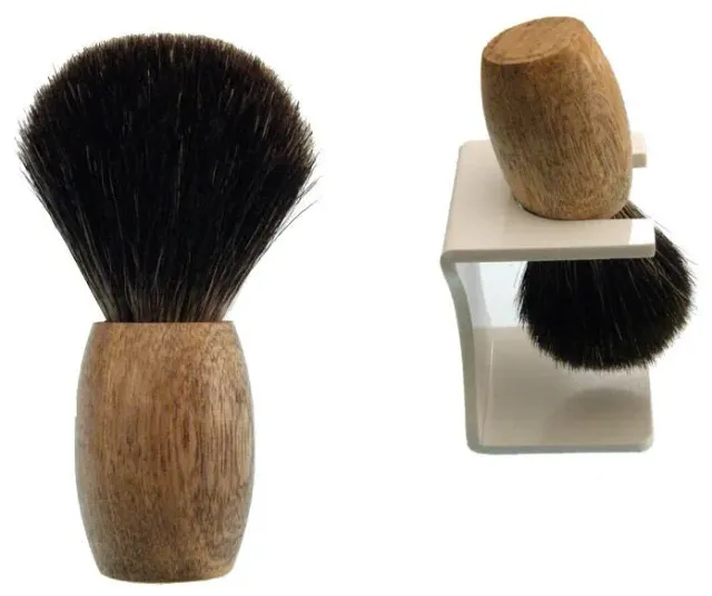 Dr. Dittmar Classic Style rakborste äkta grävling med ställ