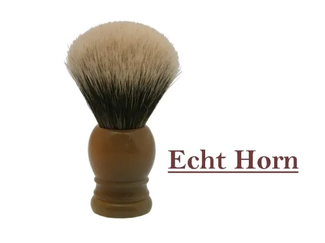 Dr. Dittmar Irish Horn rakborste horn 24 mm silvertip